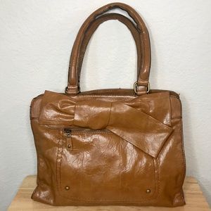 Jessica Simpson Cognac Tote with Bow